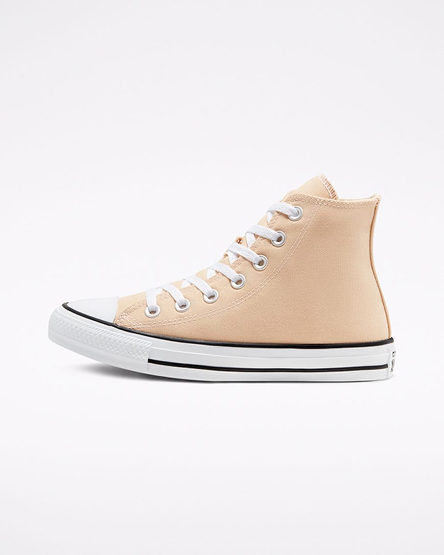 Tenis Converse Chuck Taylor All Star Seasonal Color Cano Alto Feminino Bege | PT T0P4817